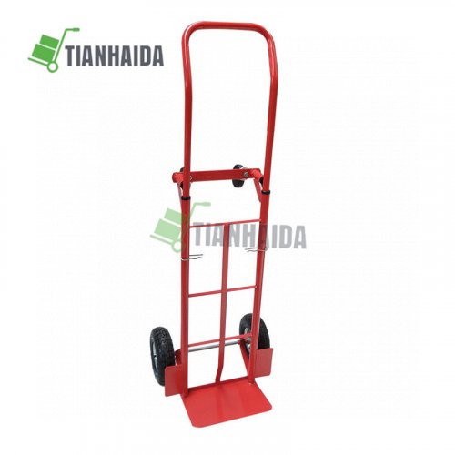 HT4014 Folding Hand Truck 2 IN 1 Hand Cart Dolly with Flat Free Wheels