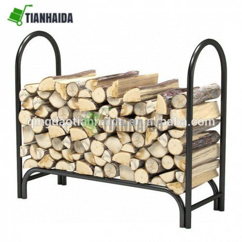 Heavy Duty Garden Fireplace Log Rack with Finial Design new