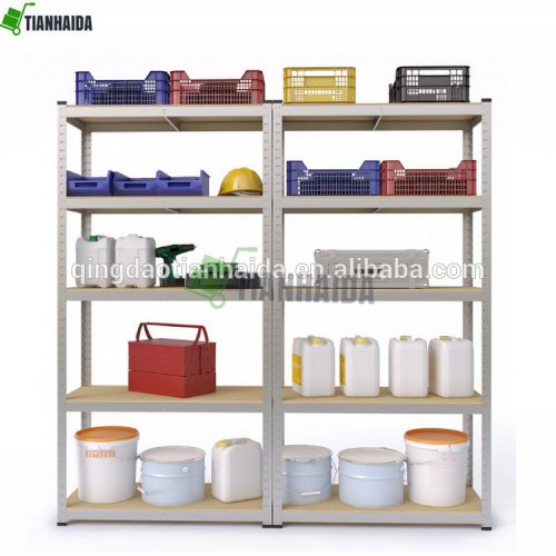 Boltless medium duty storage perforated expanded metal supermarket shelving