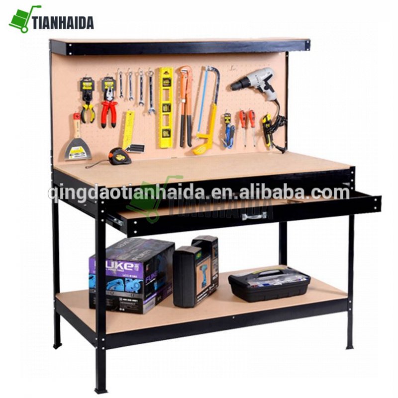 steel frame adjustable steel tool work table Qingdao Tianhaida