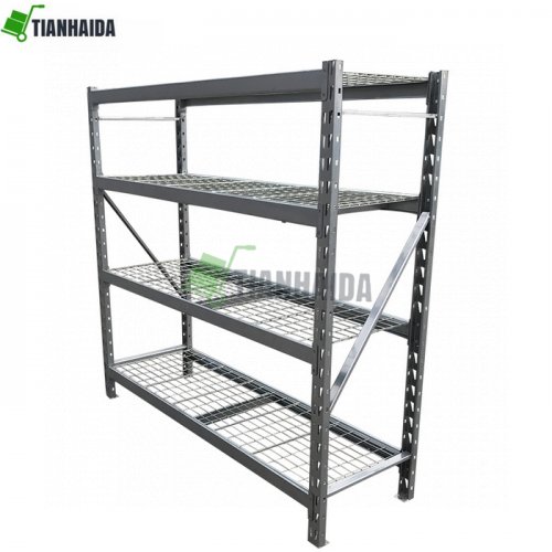 Wire Shelving Unit 4-Shelf Storage Shelves Heavy Duty Metal Wire Rack Shelving Height Adjustable Utility Steel Storage Rack 